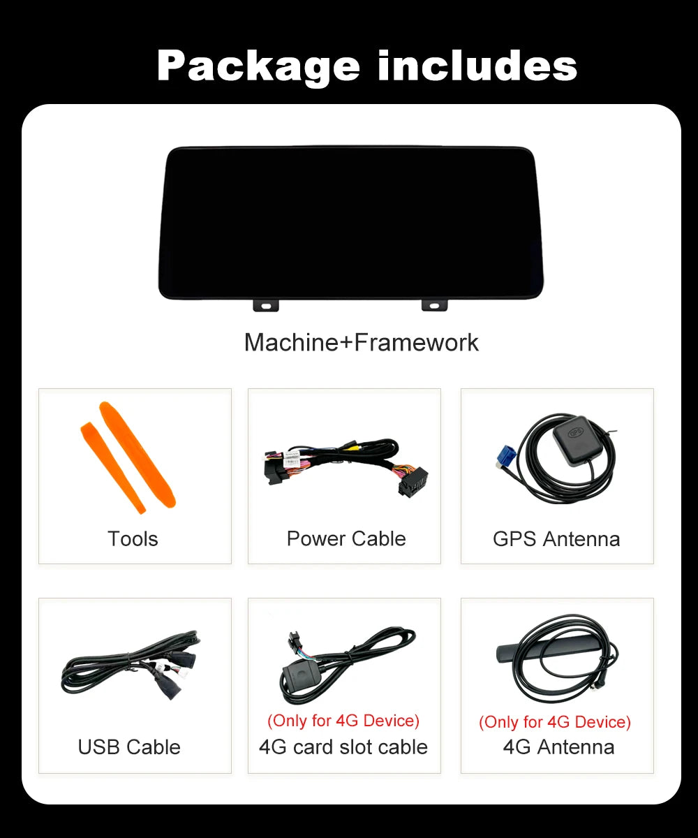 Android OS for BMW X3 G01 X4 G02 2018 - 2020 EVO System Car Radio Video Player Carplay DSP Stereo 12.3 inch Touch Screen 4G WiFi
