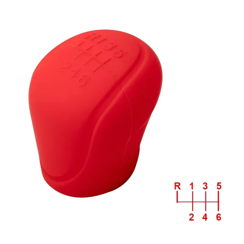 Manual 5 / 6 Speed Car Silicone Gear Shift Knob Cover Gear Shift Non-Slip Grip Handle Protective Covers Car Interior Accessories