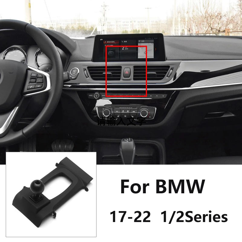 Car Special Phone Holder Stand 17mm Ball Head Base Interior GPS Mount Bracket For BMW 1/2/3/4/5/7 Series/X1X2/X3/X4/X5/X6/X7