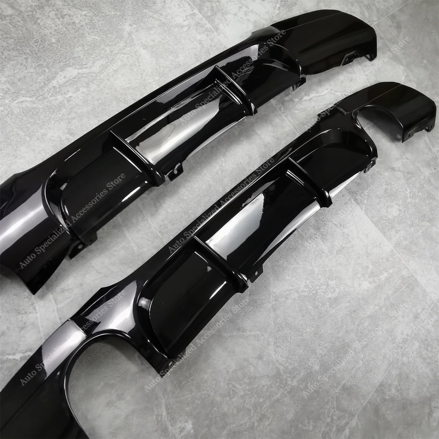 MP Style Gloss Rear Diffuser Rear Bumper Lip Splitter For Bmw E90 E91 320d 325d 330d 335i 05-12 4-Door M Sport Bodykits Tuning