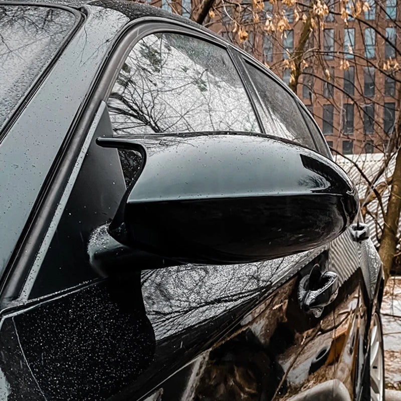 Carbon Fiber Pattern Black Side Mirror cover Caps Replacement for BMW E90 E91 2005-2011 E92 E93 2006-2013 E81 E82 E88 E87 E88