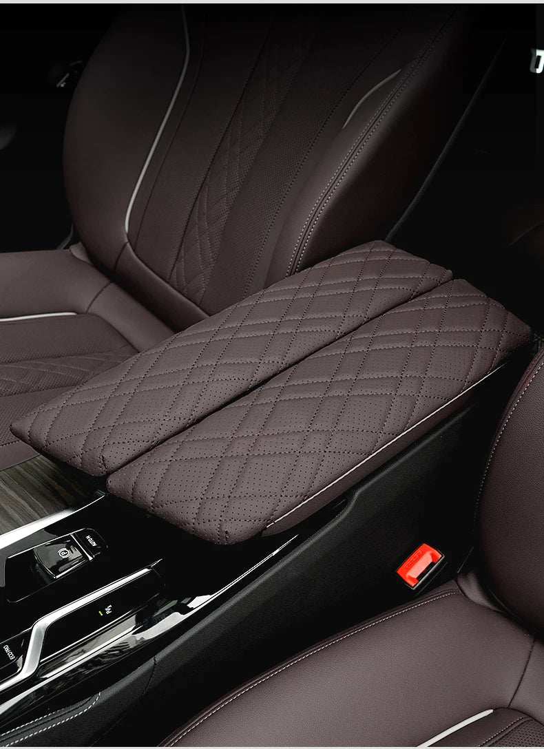 2pc Car Armrest Box Pad Auto Central Arm Rest Box Cover Protect Mat Interior Styling Accessory For BMW G30 G38 G32 6GT 2018-2023