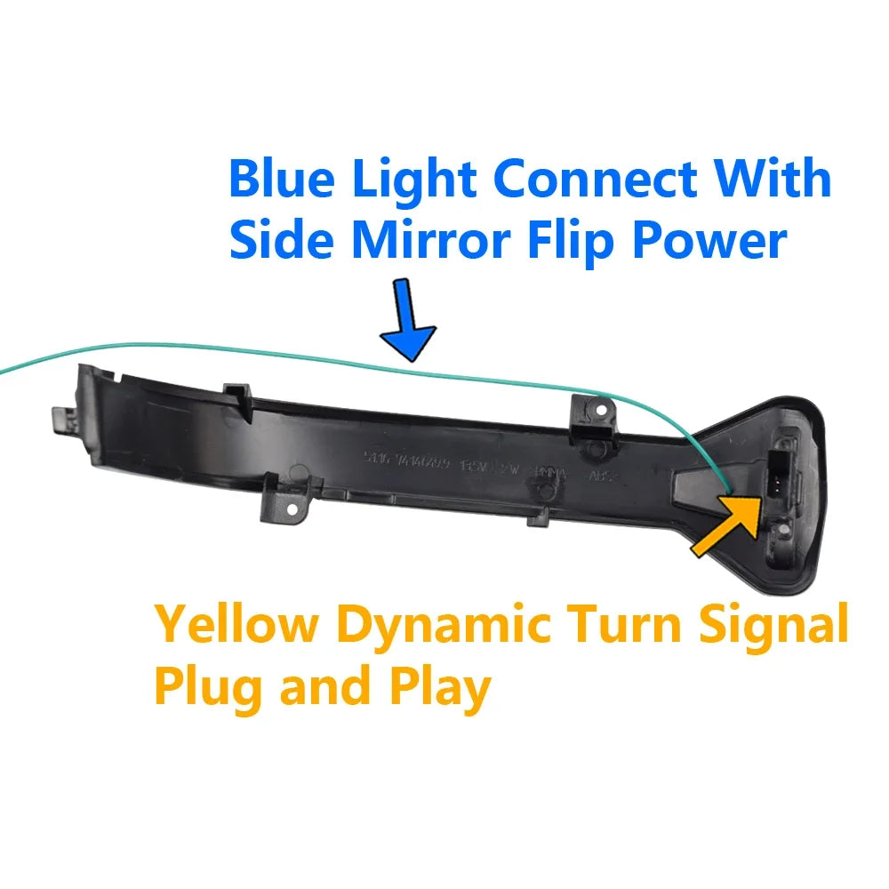 LED Dynamic Turn Signal Light For BMW 5 6 7 8 3 Series G38 G30 G31 G11 G20 M5 Side Mirror Flashing Light Repeater Blinker