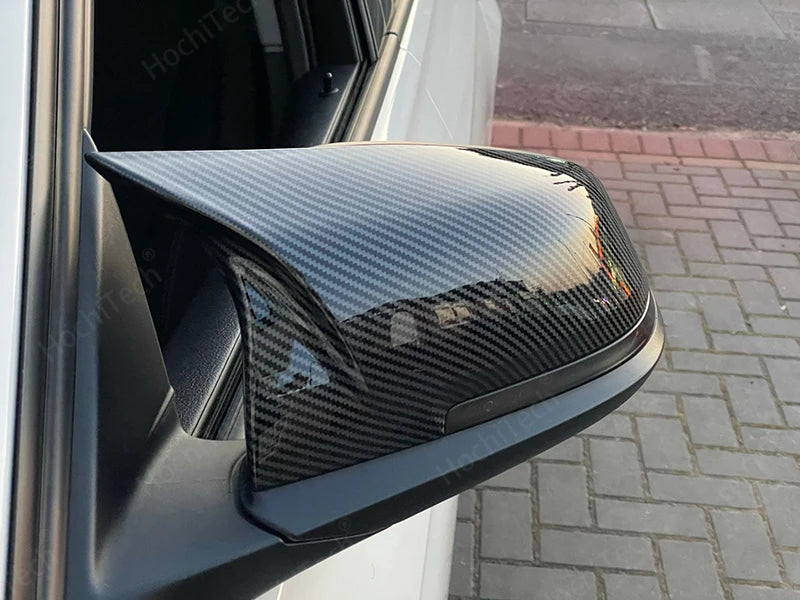 2x White mirror cover Black mirror cover Overlay for BMW 1 2 3 3GT 4 X1 E84 M2 i3 Series F20 F21 F22 F23 F30 F31 F32 F33 F34 F80