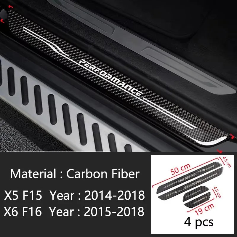 For BMW 1 2 3 4 5 Series F10 F20 F30 F34 X3 X5 X6 Accessories Welcome pedal Door Sill Scuff Plate Guards Protector Cover strip