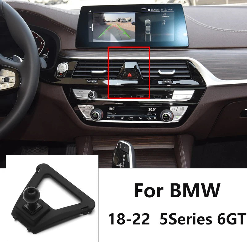 Car Special Phone Holder Stand 17mm Ball Head Base Interior GPS Mount Bracket For BMW 1/2/3/4/5/7 Series/X1X2/X3/X4/X5/X6/X7