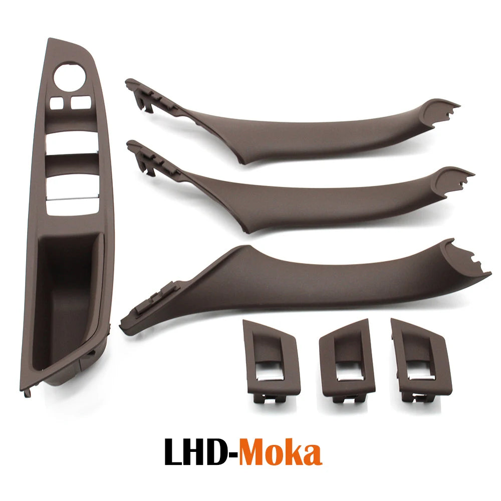 LHD RHD Beige Black Brown Oyster Car Interior Door Armrest Inside Pull Handle Set For BMW 5 Series F10 F11 523i 525i 528i 530i