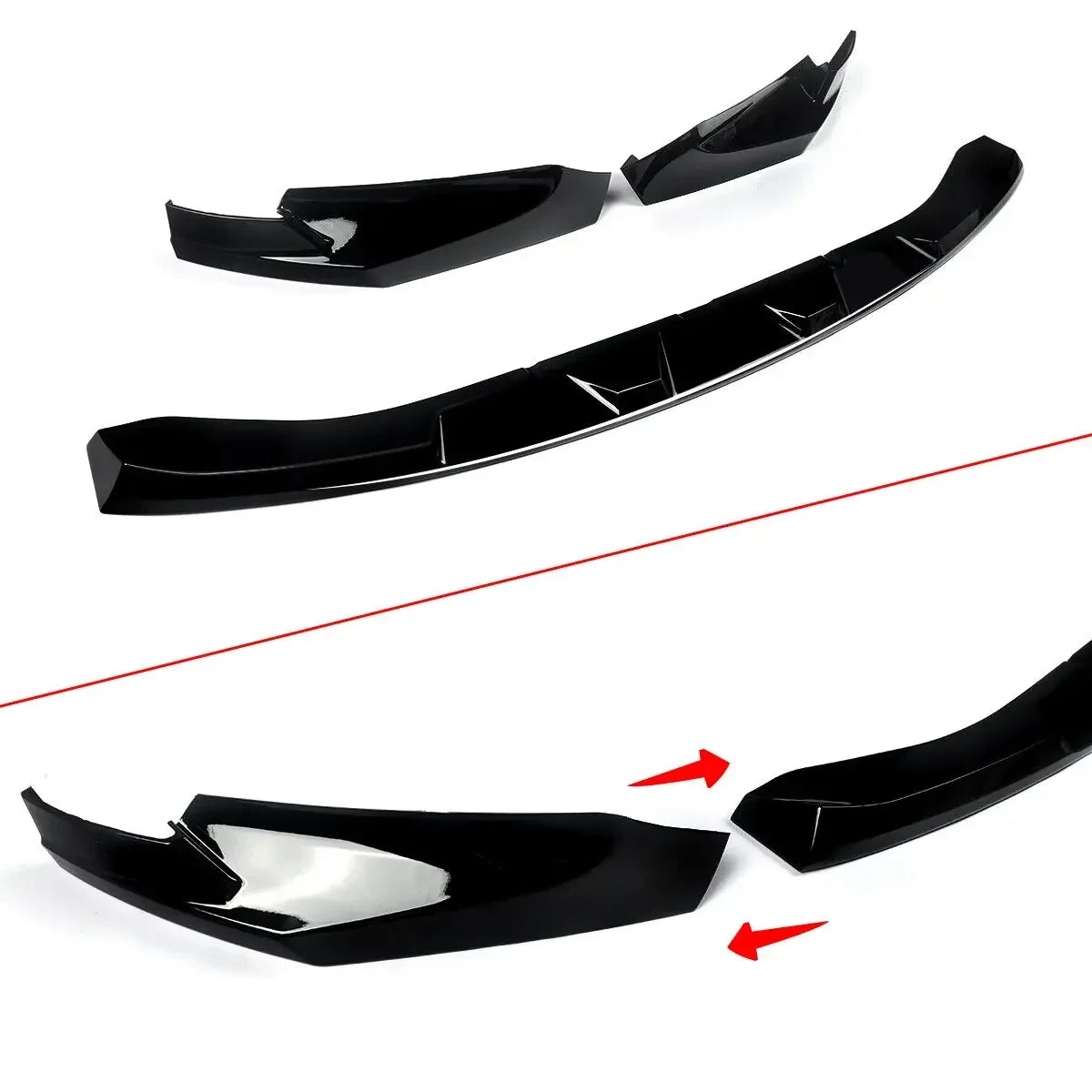 For BMW G80 M3 G82 G83 M4 2021-2023 Front Splitter Bumper Lip Spoiler Diffuser Body Kit Front Bumper MP Style Front Spoiler