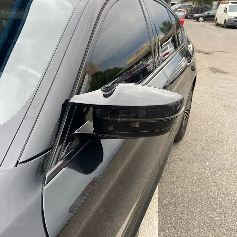 Carbon Fiber Glossy Black Replacement Side Mirror Covers Cap For BMW 3 4 5 7 8 Series G20 G21 G30 G38 G22 G23 G11 G12 G15 G16