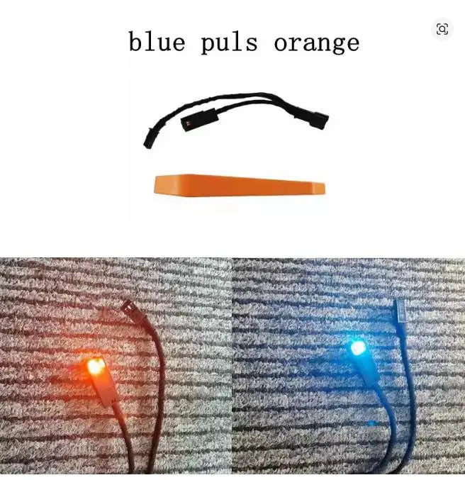 For BMW 3Series F30 F31 F34 M3 4Series F32 F33 F36 M4 LCI LED Center Console Cup Holder Light Ambient Lighting Orange/Ice Blue