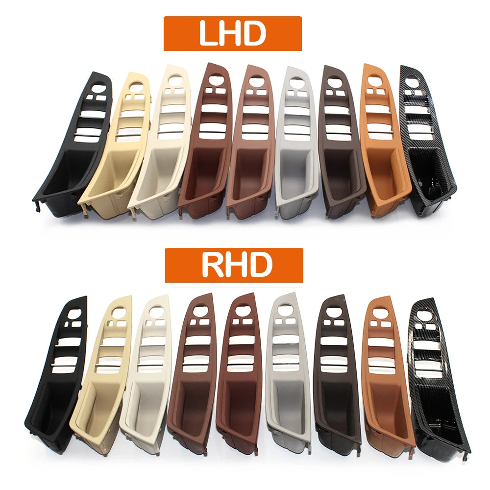 LHD RHD Beige Black Brown Oyster Car Interior Door Armrest Inside Pull Handle Set For BMW 5 Series F10 F11 523i 525i 528i 530i