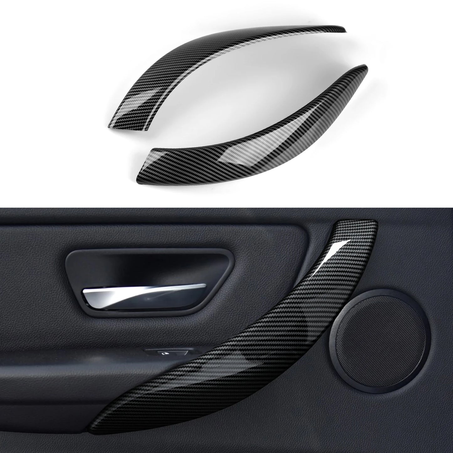 Car Center Console Dashboard Gear Shifter Panel For BMW F30 F31 F34 3GT F32 F33 F36 Trim Accessories, Carbon Fiber ABS Sticker