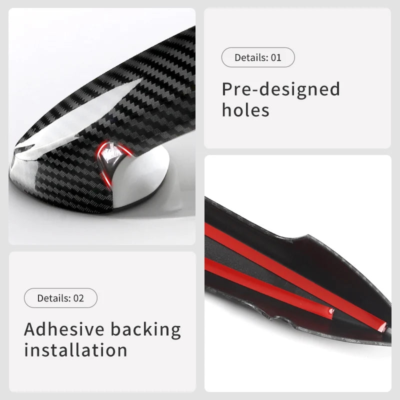 4PCS Car Door Handle Cover Trim Exterior Decoration For BMW G20 G30 G32 X1 F48 X2 F39 X3 G01 X4 G02 X5 F15 G05 G06 5 Series LHD