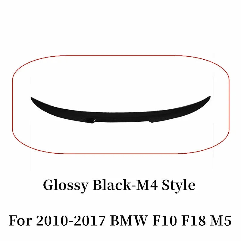 For BMW 5 Series F10 F18 M5 520i 525i 528i 530i 530i M4 M5 MP PSM Style Rear Trunk Lid Car Spoiler Wings Tuning Accessories Part
