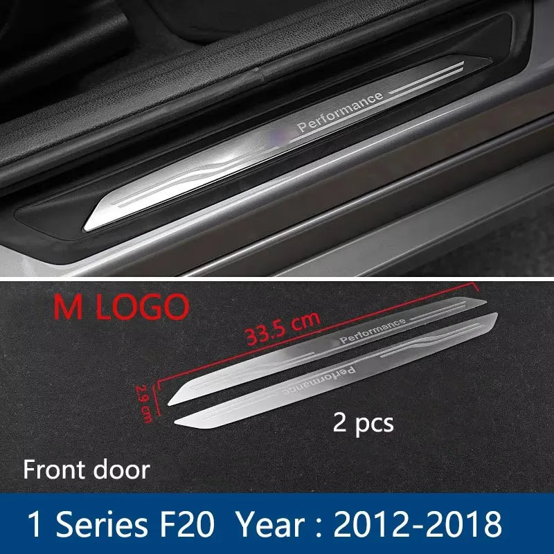 For BMW 1 2 3 4 5 Series F10 F20 F30 F34 X3 X5 X6 Accessories Welcome pedal Door Sill Scuff Plate Guards Protector Cover strip