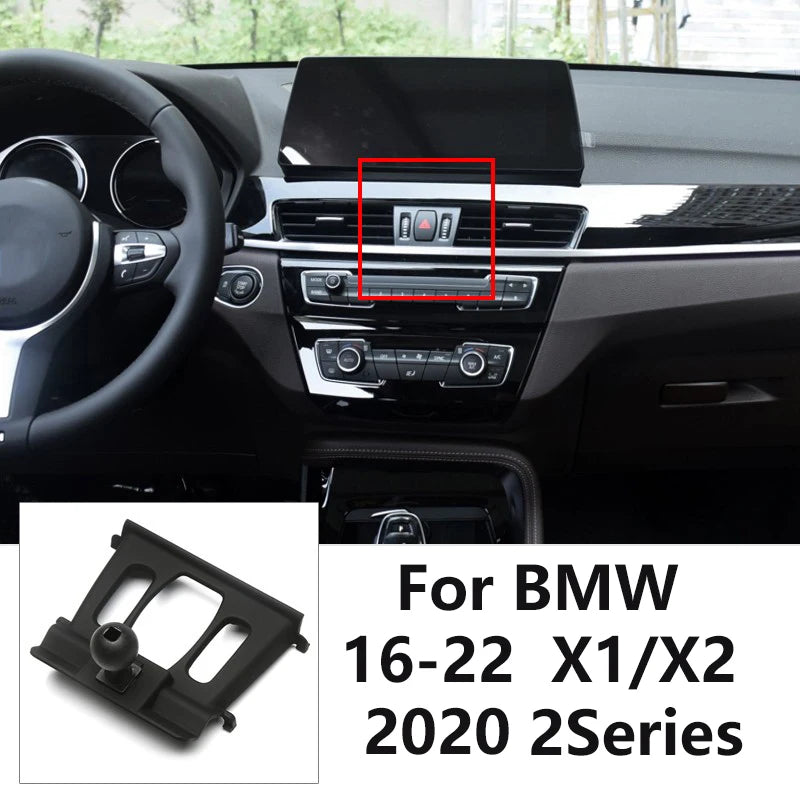 Car Special Phone Holder Stand 17mm Ball Head Base Interior GPS Mount Bracket For BMW 1/2/3/4/5/7 Series/X1X2/X3/X4/X5/X6/X7