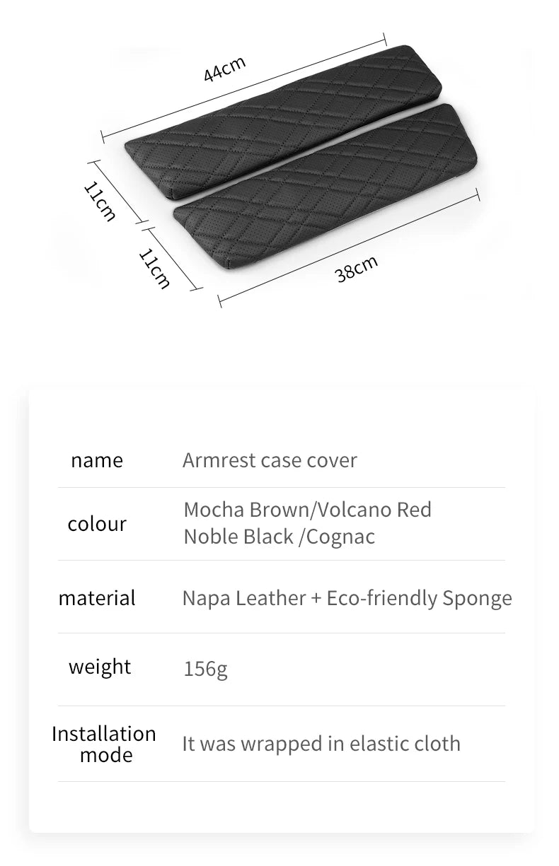 Car Armrest Box Cover Cushion PU Leather Center Console Armrest Protector Pad For BMW 5 Series G30 G32 6GT 2018-2023 Accessories