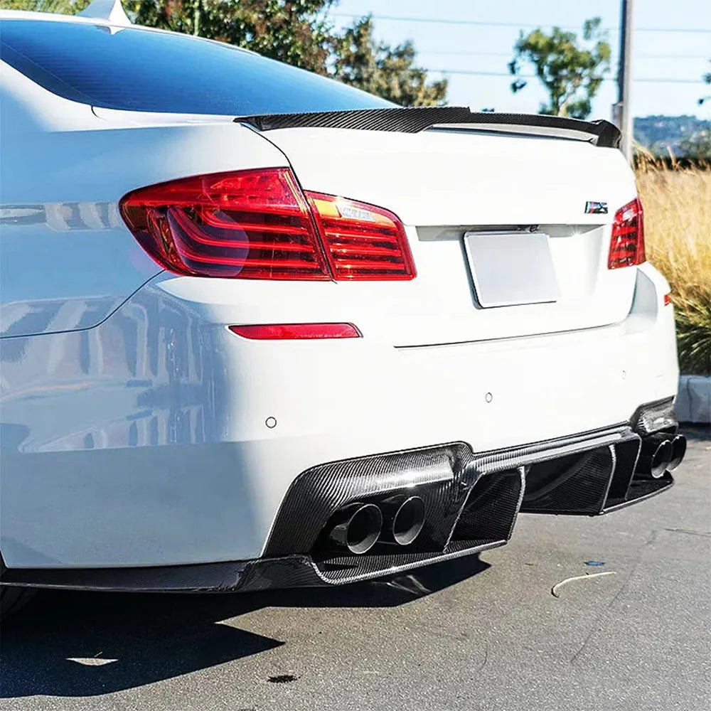 For BMW 5 Series F10 F18 M5 520i 525i 528i 530i 530i M4 M5 MP PSM Style Rear Trunk Lid Car Spoiler Wings Tuning Accessories Part
