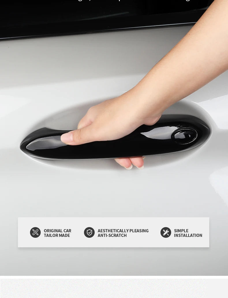 4PCS Car Door Handle Cover Trim Exterior Decoration For BMW G20 G30 G32 X1 F48 X2 F39 X3 G01 X4 G02 X5 F15 G05 G06 5 Series LHD
