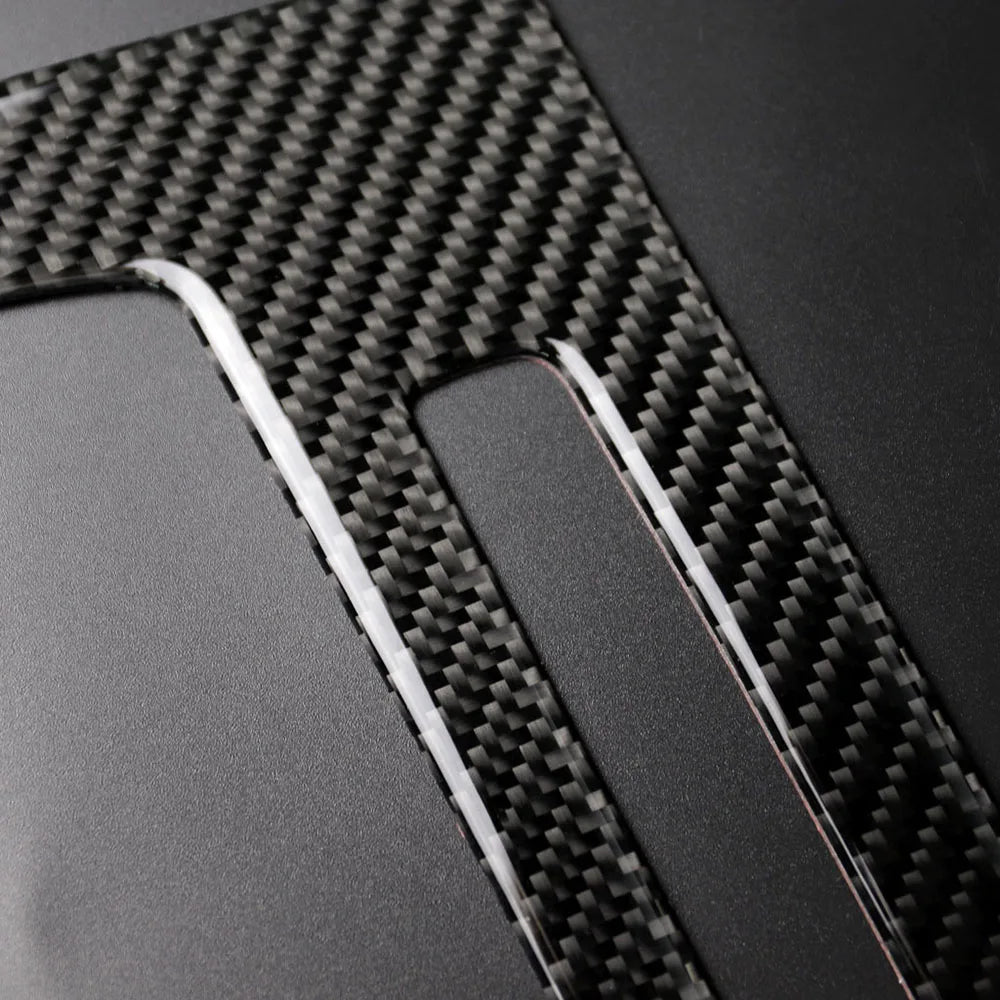 For BMW E90 E92 E93 3 Series Accessories Car Interior Real Carbon Fiber Air Conditioning CD Console Panel Cover Trim Car Styling