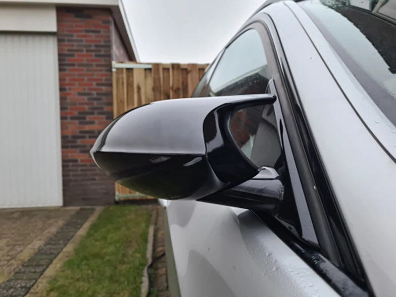 Carbon Fiber Pattern Black Side Mirror cover Caps Replacement for BMW E90 E91 2005-2011 E92 E93 2006-2013 E81 E82 E88 E87 E88