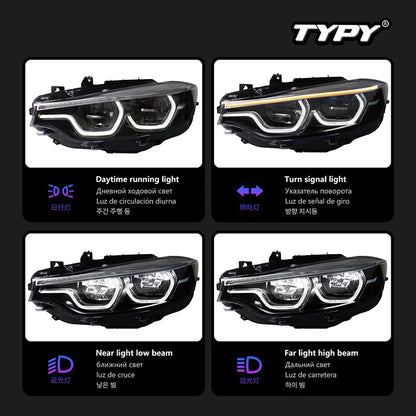 TYPY LED headlights for BMW 4 Series F32, F36 and M4 F82, view 3