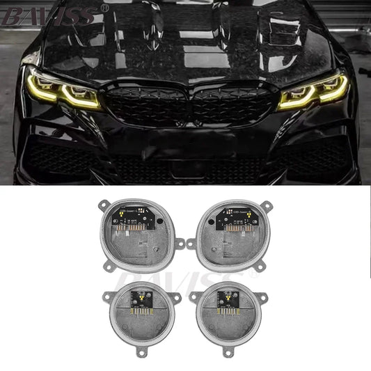 CSL 3 Series G20 Laser Headlight Yellow Lemon Angel Eyes DRL Boards For 2019 2020 BMW G21 320i 330i M340I Amber Daytime Light