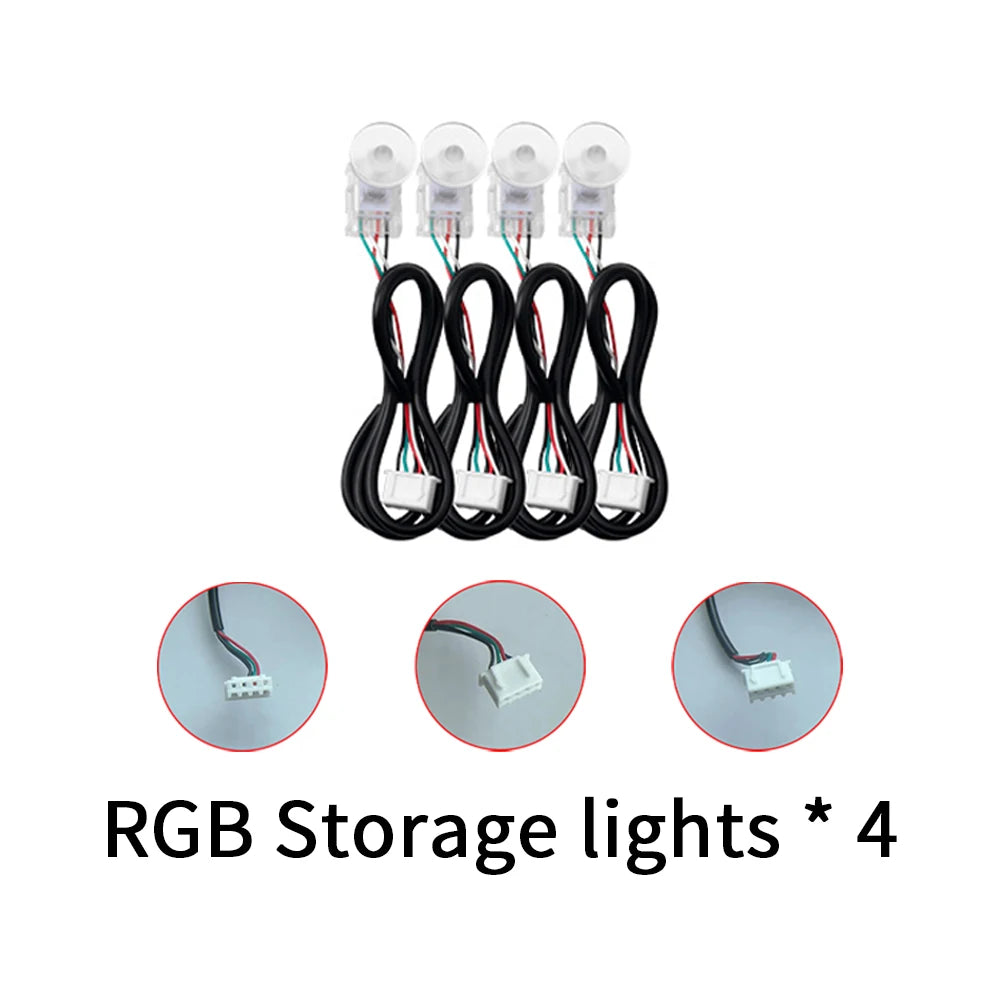 RGBIC "LED Lamp" App Symphony Full Colors Streamer LED Ambient Light Accessories 3wire Strip (4 wire RGB Door/Storage/Footlight)