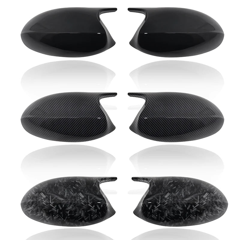 2xMirror Cover E90 Car Side Door Rearview Side Mirror Cover Cap For BMW E90 E91 2005-2007 E92 E93 2006-2009 M3 Style E80 E81 E87