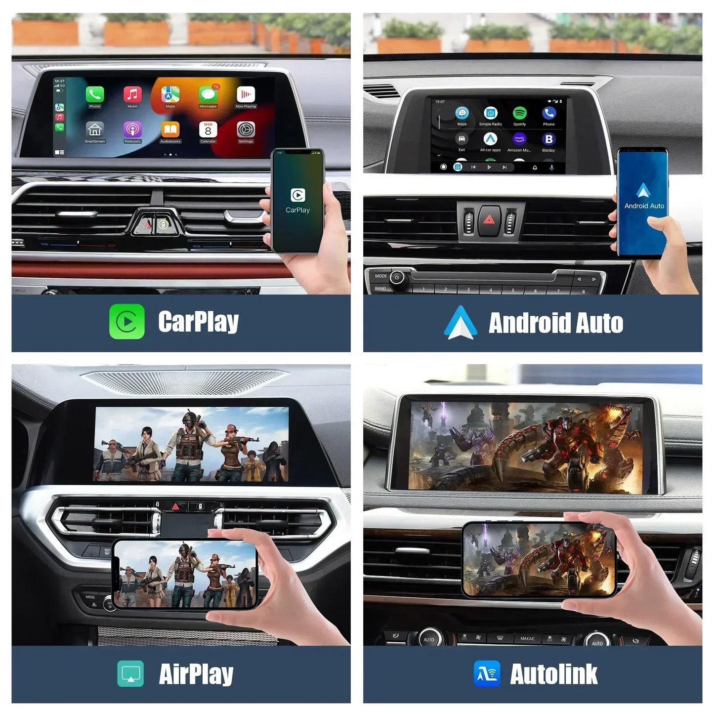 LEXXSON NEW Wireless CarPlay Android For BMW NBT CIC System 1 2 3 4 5 Series X1 X3 X4 X5 F20 F30 F31 F34 F10 F48 F25 F26 F15 F60