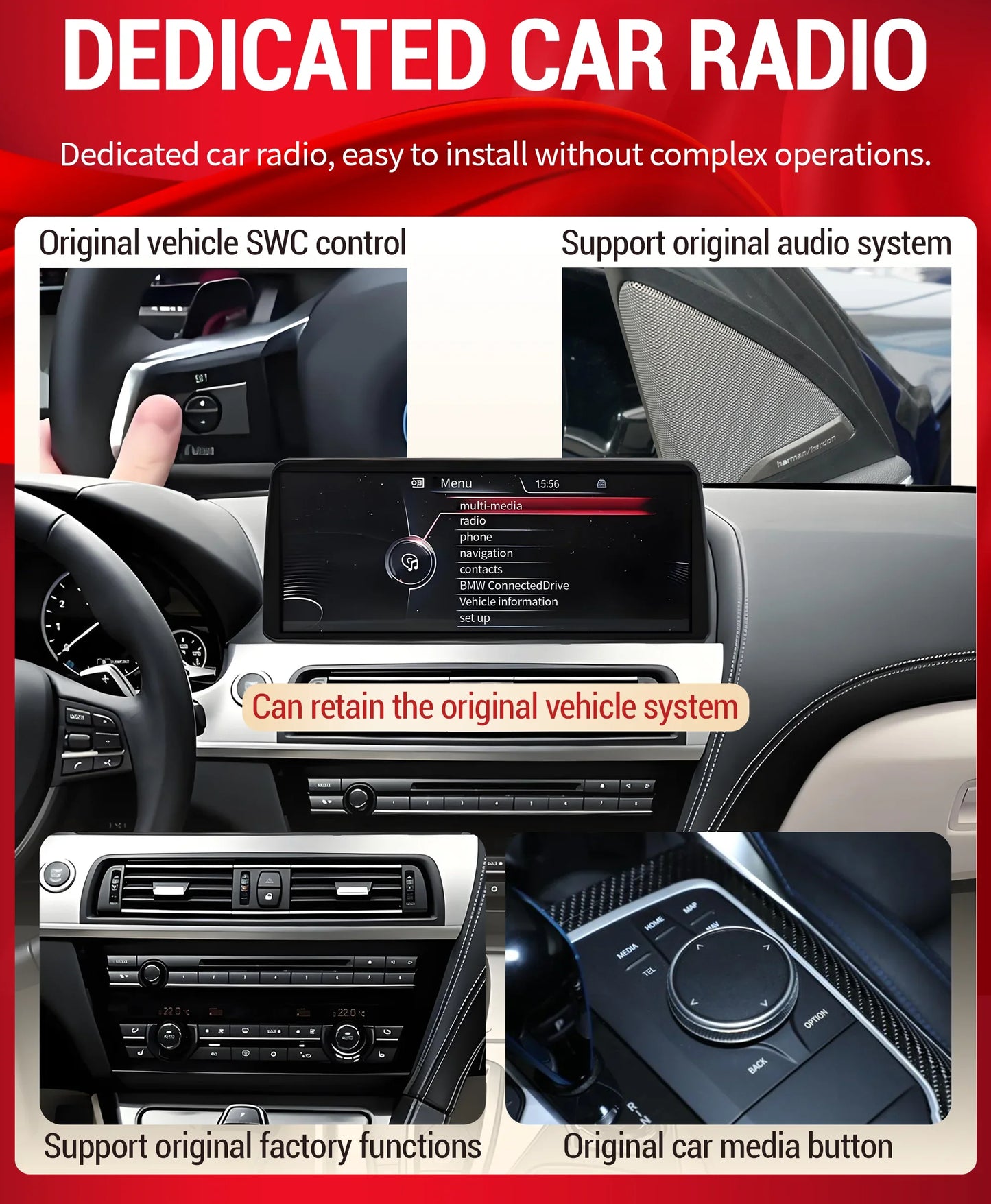 12.3 inch Android 13 For BMW X3 G01 X4 G02 2018-2022 Car Radio 4G GPS Wireless Bluetooth Carplay Snapdragon 680 Head Unit Screen