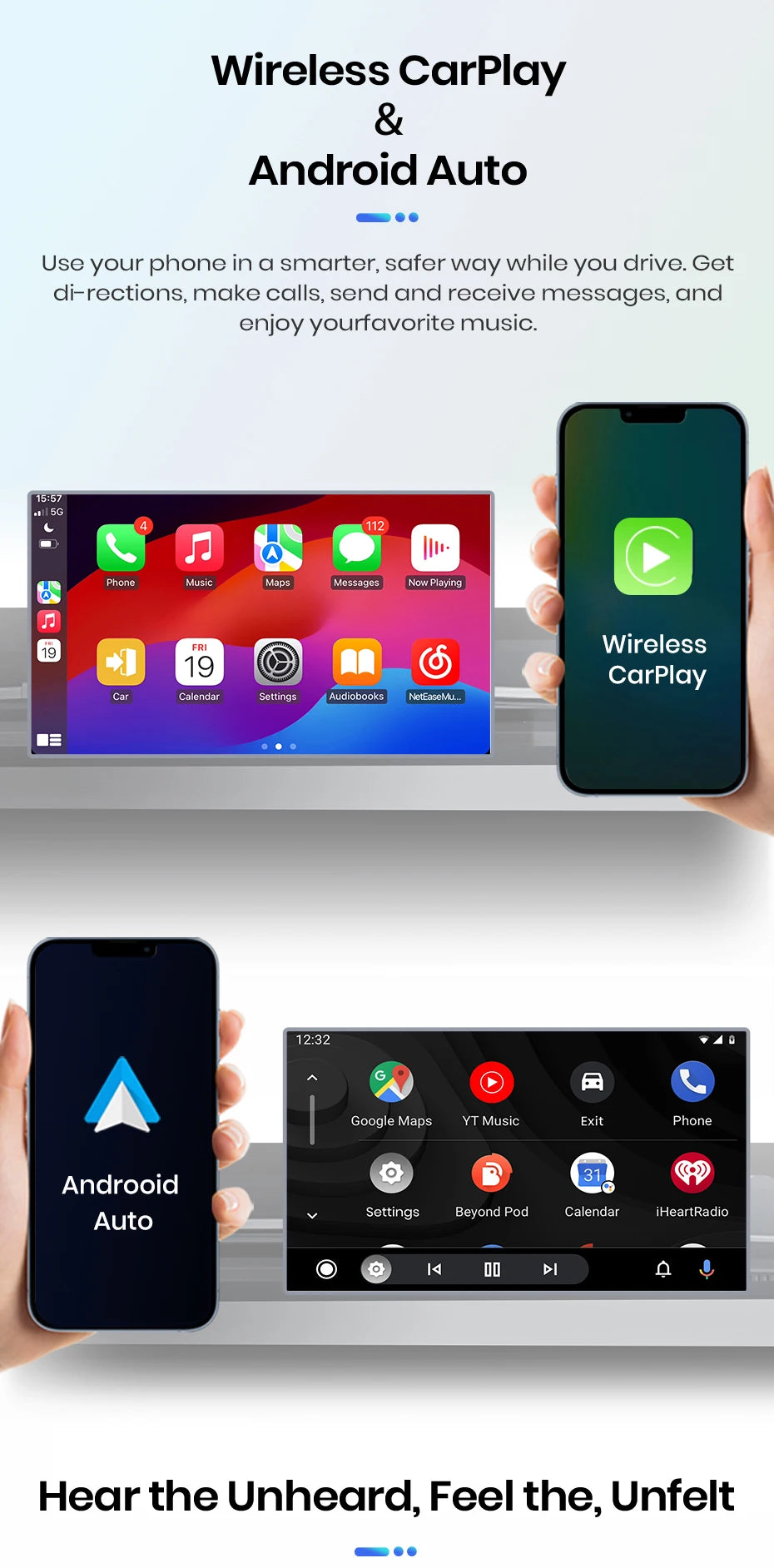 Junsun 7" Wireless CarPlay Android Auto Car Radio for BMW E46 M3 318 320 325 330 335 Multimedia Wireless Apple CarPlay Smart Intelligent Systems IPS Touch Screen Stereo Video Player 2 Din Autoradio Head Unit Navigation BT GPS