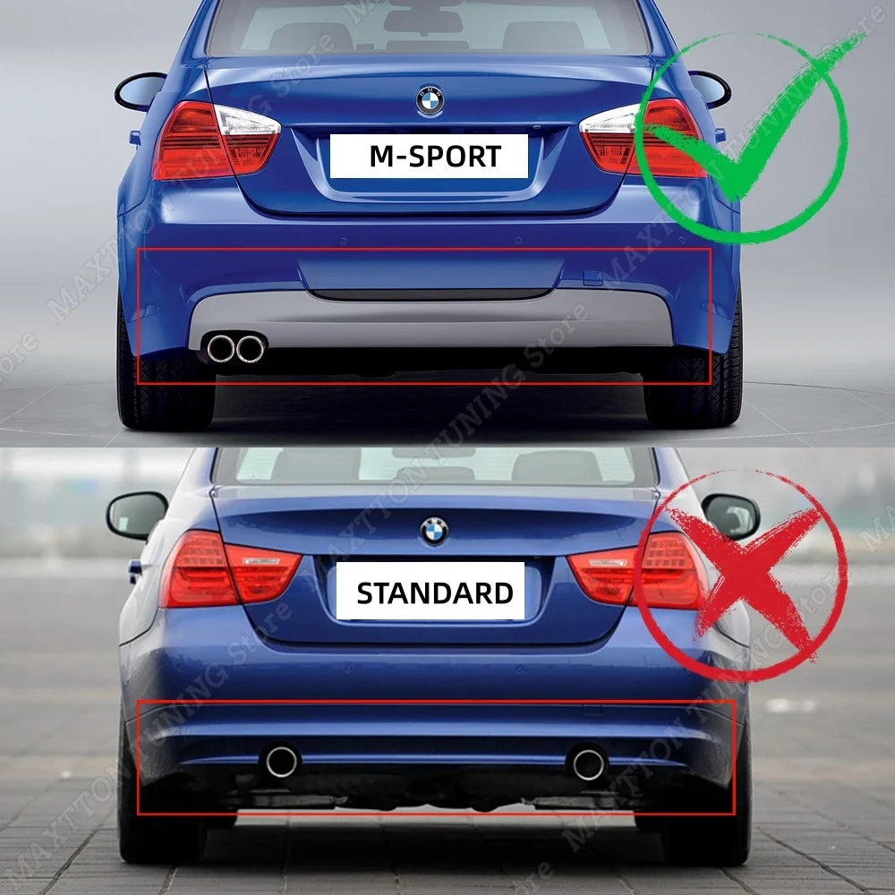 Rear Bumper Splitter Lip Spoiler For BMW 3 Series E90 E91 M Sport 2005-2012 MP Style Rear Diffuser Guard Car Replacement Part