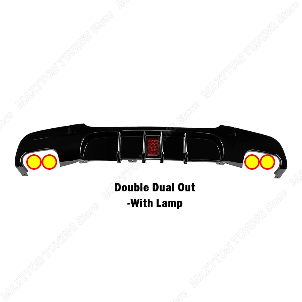 Rear Bumper Splitter Lip Spoiler For BMW 3 Series E90 E91 M Sport 2005-2012 MP Style Rear Diffuser Guard Car Replacement Part