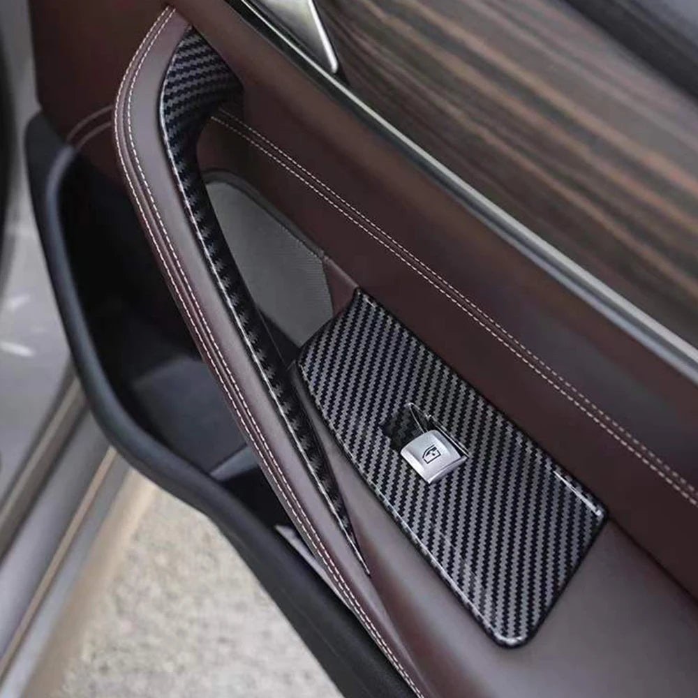 Car Front Rear Left Right Door Handle Inner Handle Cover Trim Replacement For BMW 5 Series M5 G30 G31 F90 2017-2021 51417438521