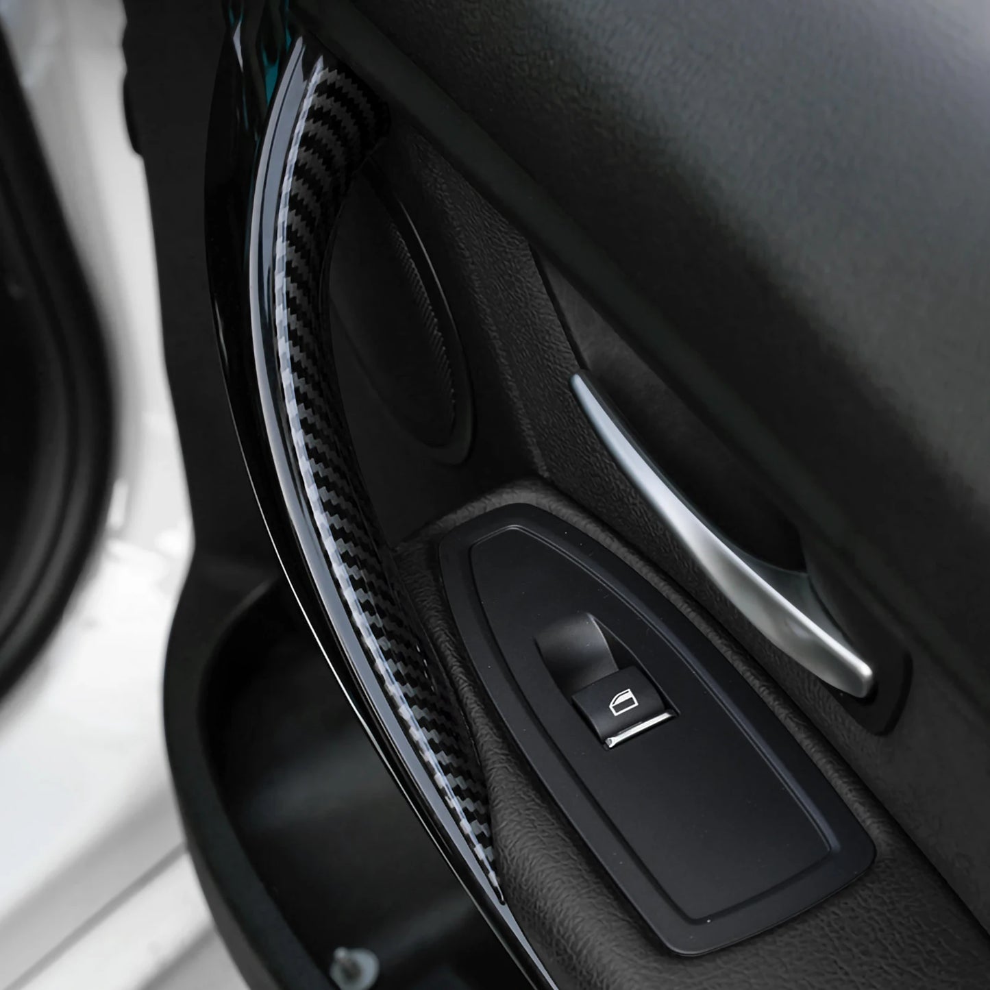 Car Center Console Dashboard Gear Shifter Panel For BMW F30 F31 F34 3GT F32 F33 F36 Trim Accessories, Carbon Fiber ABS Sticker