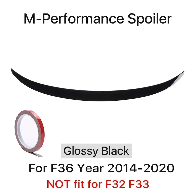 For BMW 4 Series F32 F33 F36 2014-2020 M Performance Spoiler Carbon Fiber Rear Trunk Spoiler M4 PSM Style Wing Auto Accessories