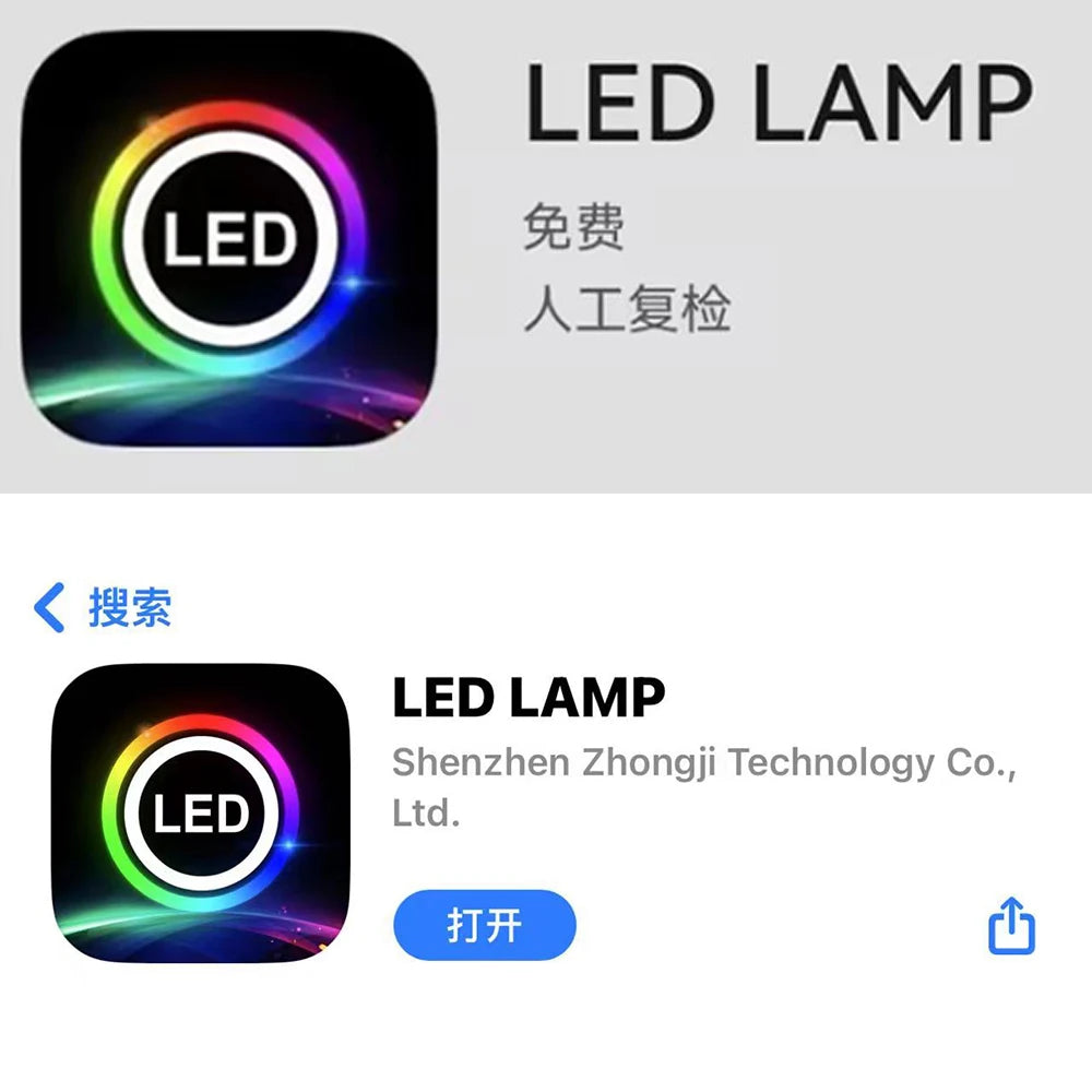 RGBIC "LED Lamp" App Symphony Full Colors Streamer LED Ambient Light Accessories 3wire Strip (4 wire RGB Door/Storage/Footlight)