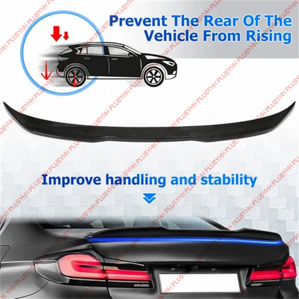 Rear Trunk Spoiler Wing For BMW 5-Series G30 G38 530i F90 M5 17-23 Accessories G30 aileron becquet Auto Exterior Parts HOT SALE