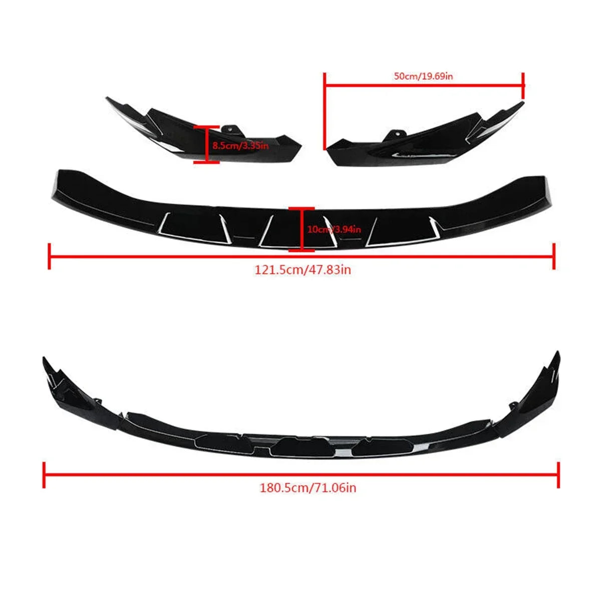 For BMW G80 M3 G82 G83 M4 2021-2023 Front Splitter Bumper Lip Spoiler Diffuser Body Kit Front Bumper MP Style Front Spoiler