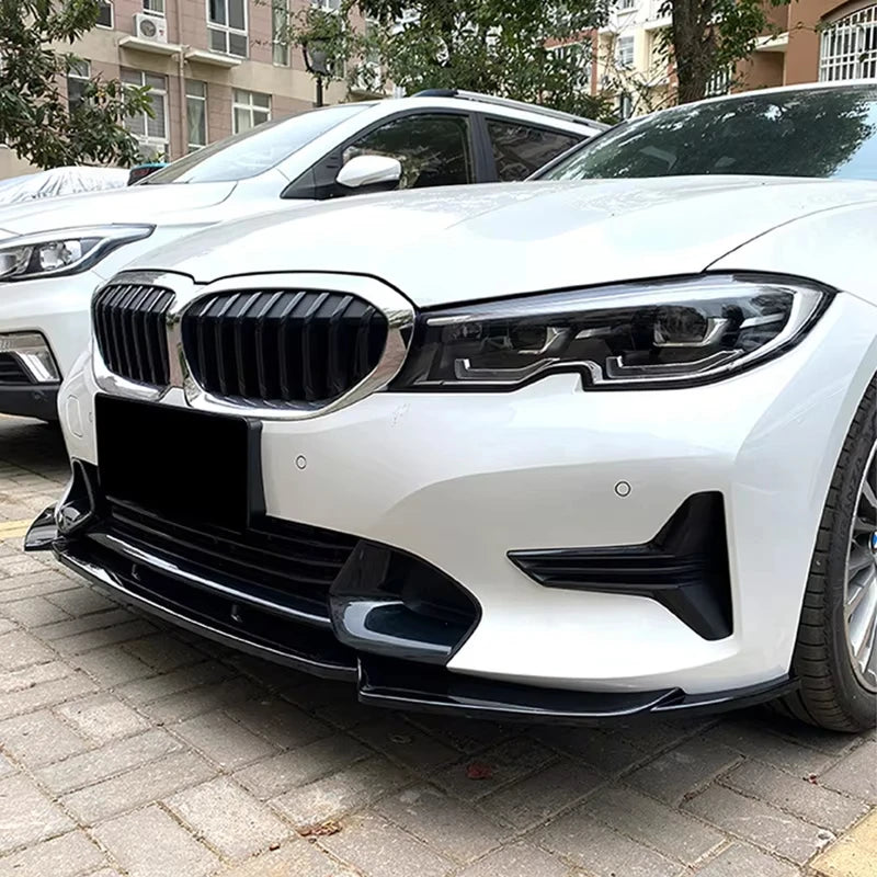 Bumper Lip For BMW 3 Series G20 G21 320i 325i 2019-2022 Car Front Bumper Spoiler Lip Diffuser Splitter Guard Car Body Kit Tuning