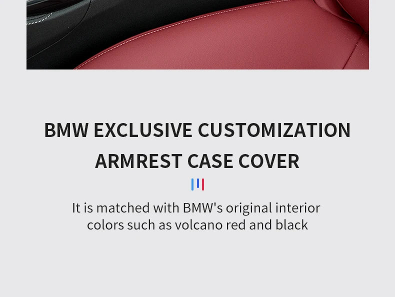 2pc Car Armrest Box Pad Auto Central Arm Rest Box Cover Protect Mat Interior Styling Accessory For BMW G30 G38 G32 6GT 2018-2023