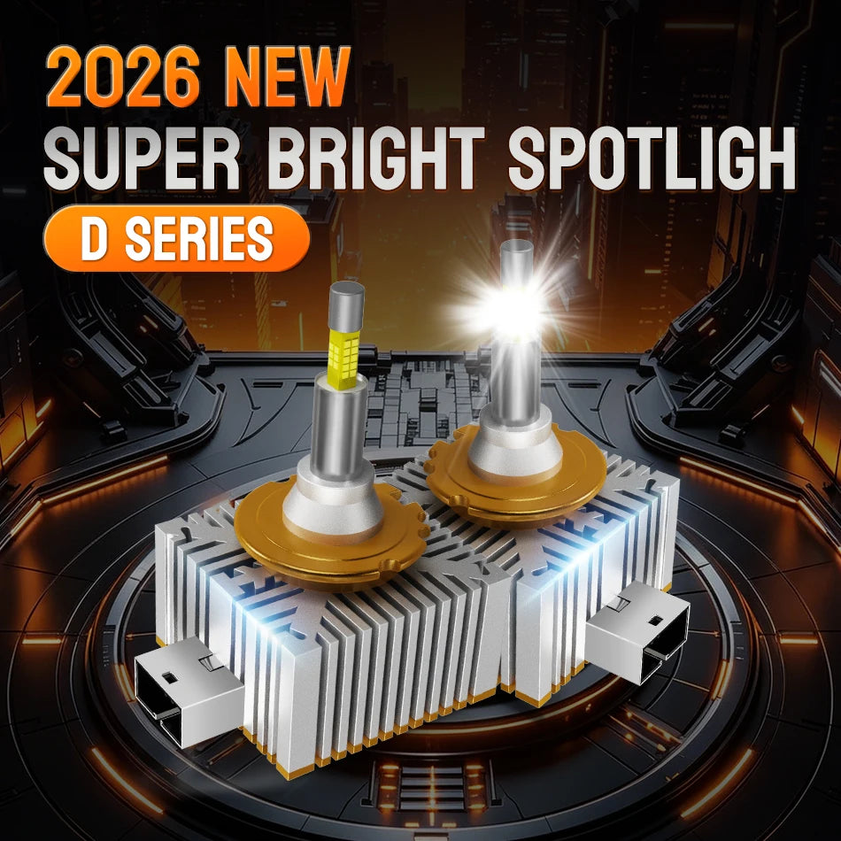 2pc 360 Led D1S D3S D4S D2S Headlight Canbus Bulbs CSP Led  Super Bright D1R D4R D2R D3R Car Bulb 24V 12V For Projector Lens