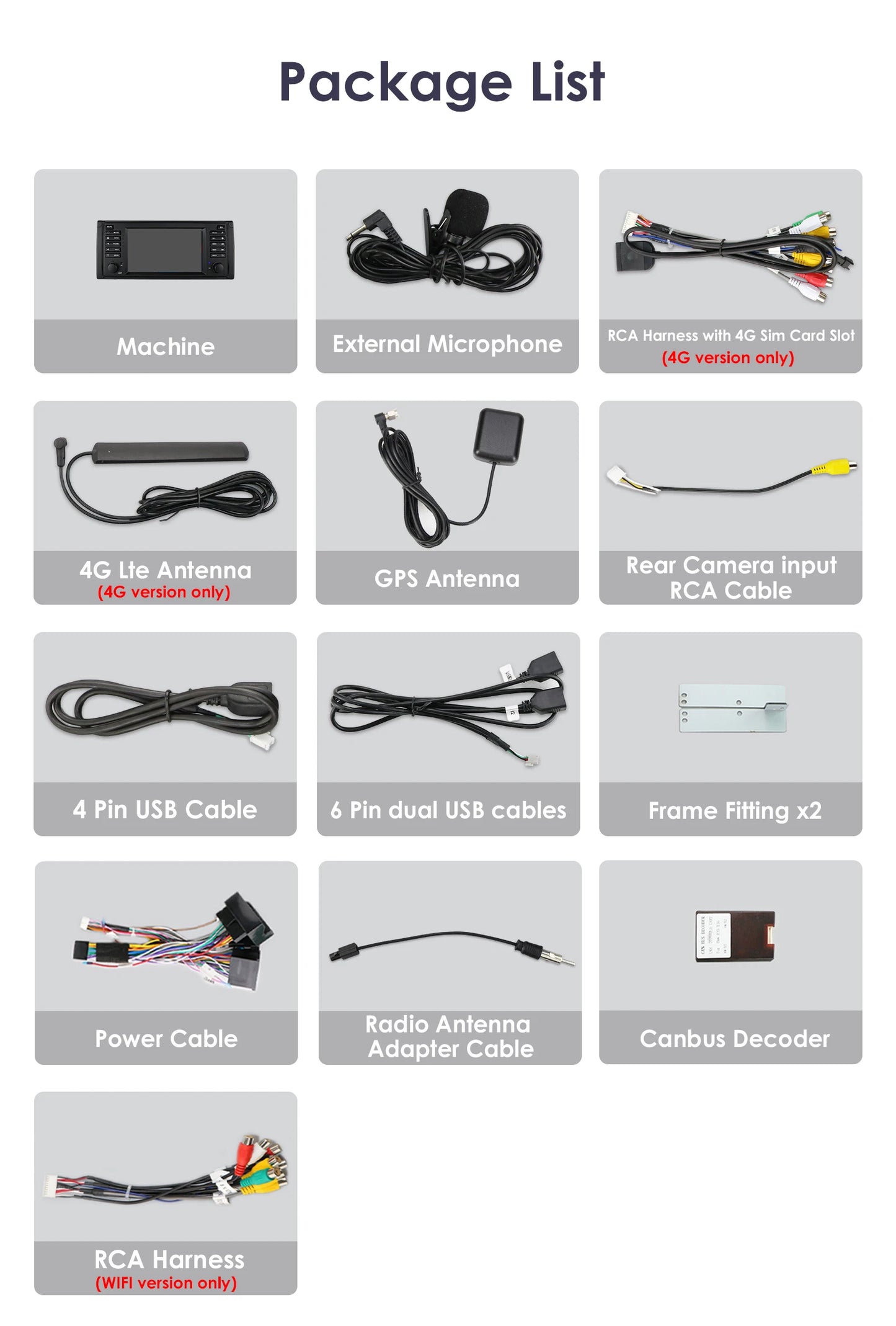 Hizpo Car Intelligent Systems for BMW 5 Series E39 X5 E53 M5 1996-2003 Multimedia 2din Autoradio Android 13 Auto Carplay 7862 4G