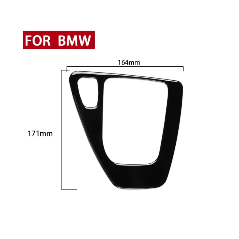 Car Interior Gear Shift Panel Decal Decorative Cover Trim for BMW 3 Series E90 E92 2005-2008 2010 2011 2012 Accessories Black