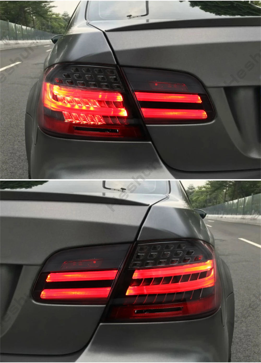 Pair Full LED Taillights For BMW 3 Series E92 M3 coupe 328i 335i 330i 2006 - 2012 Taillamp Rear Lamp Brake Fog Turn Signal Light