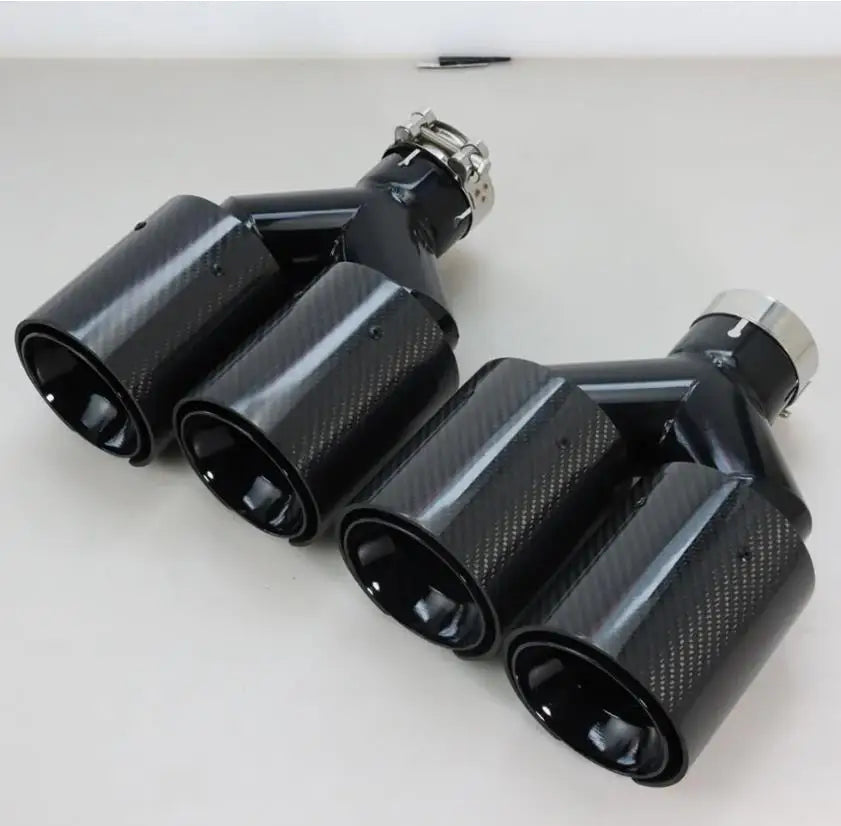 Universal Exhaust Tips for BMW, Carbon Look