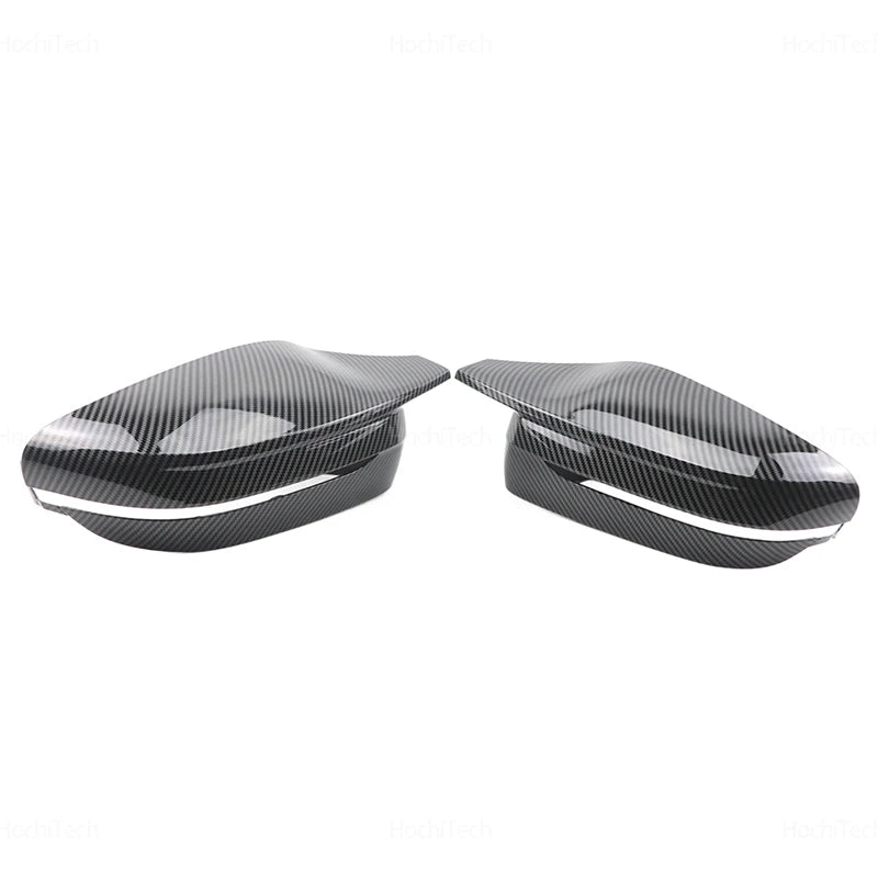 For BMW 3 4 5 7 8 Series G20 G21 G30 G38 G22 G23 G11 G12 G15 G16 Carbon Fiber Glossy Black Replacement Side Mirror Covers Cap
