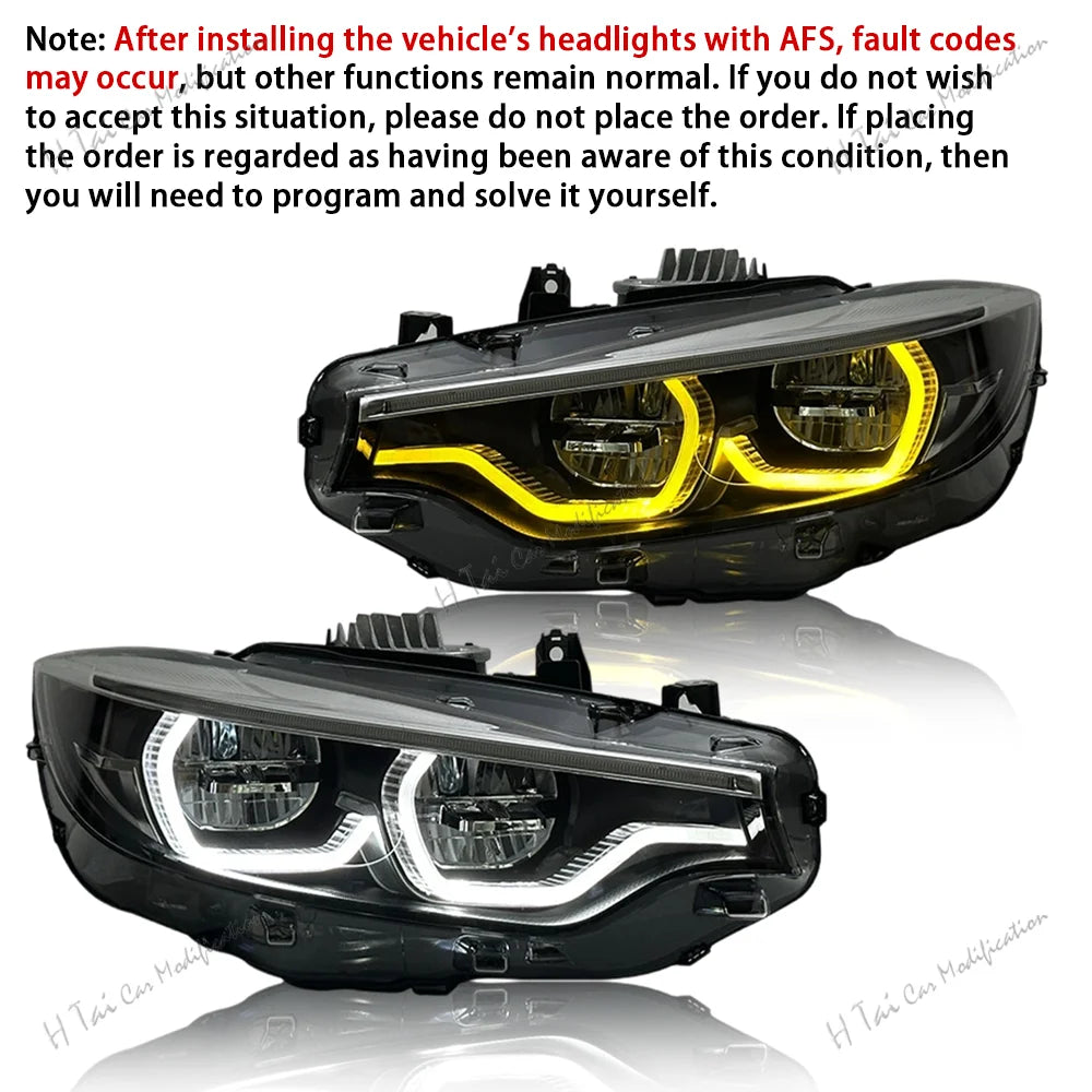 LED Head Lights For BMW 4 Series F32 F82 F36 M4 425i 428i 430i 435i 2013-2020 Headlights High Beam Low Beam Car Light Assemblies