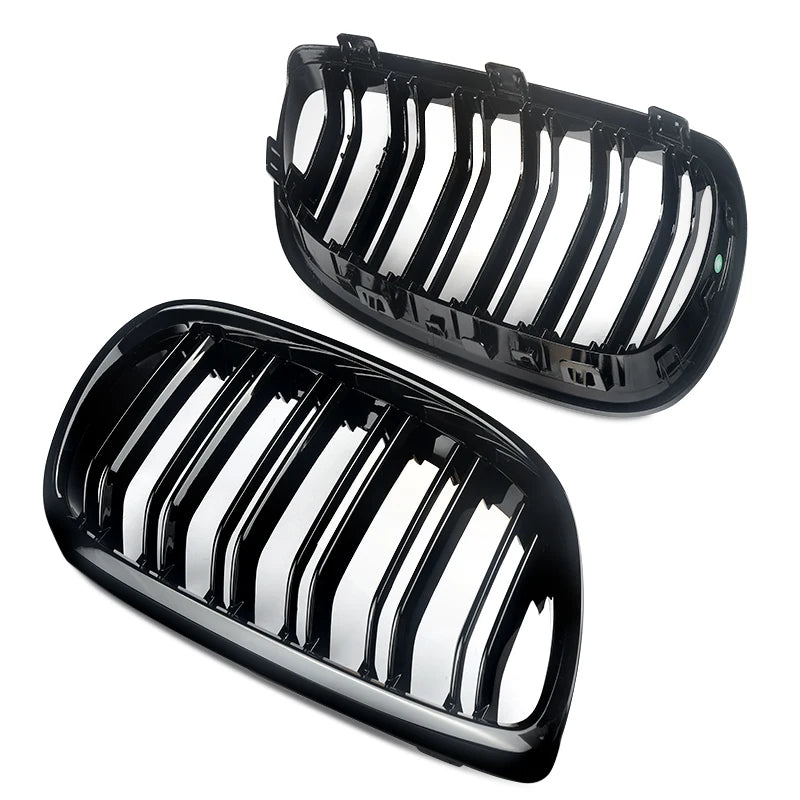 Gloss Black For BMW 5 Series F10 F11 F18 M5 Front Bumper Grills Double 2010-2016 Wide Kidney Grille 520d 530d 540i 528i 535i CAR